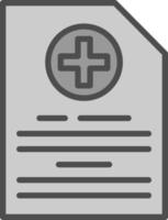 diseño de icono de vector de archivo médico