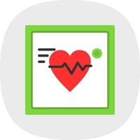 Electrocardiogram Vector Icon Design