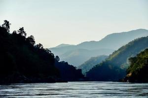 Rural landscape in East Asia photo