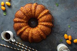 Winter citrus pound bundt cake photo