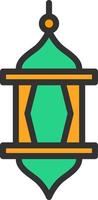 Arabian Lantern Vector Icon Design