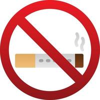 No Smoking Vector Icon Design