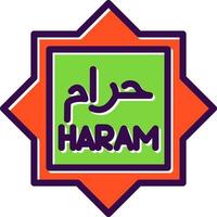 diseño de icono de vector haram