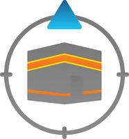 diseño de icono de vector de dirección de qibla