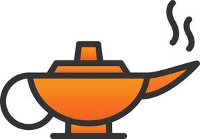 Arabian Magic Lamp Vector Icon Design