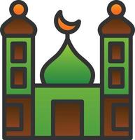 Small Mosque Vector Icon Design