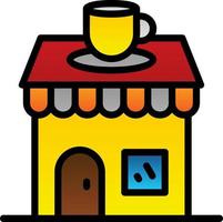 Coffee Shop Vector Icon Design