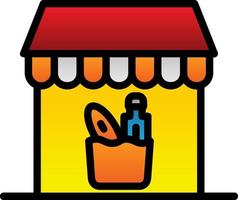 Groceries Store Vector Icon Design