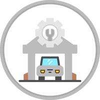 Mechanic Shop Vector Icon Design