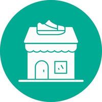 diseño de icono de vector de tienda de zapatos