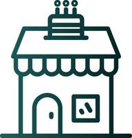 Cake Shop Vector Icon Design