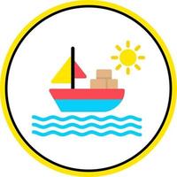 Ship Vector Icon Design