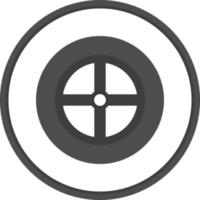 Wheel Vector Icon Design