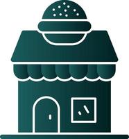Burger Shop Vector Icon Design