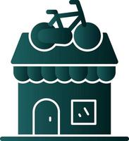 diseño de icono de vector de tienda de bicicletas