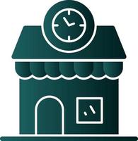 Clock Shop Vector Icon Design