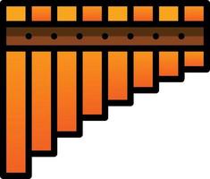 Pan Flute Vector Icon Design