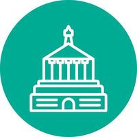 Halicarnassus Mausoleum Vector Icon Design