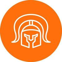 Roman Helmet Vector Icon Design