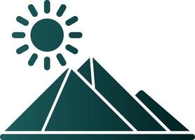 Egypt Pyramid Vector Icon Design