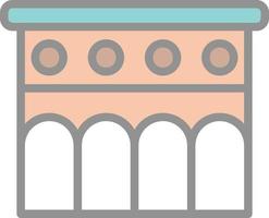 Aqueduct Vector Icon Design