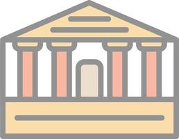 Parthenon Vector Icon Design