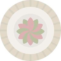 Old Plate Vector Icon Design