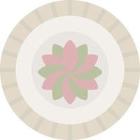 Old Plate Vector Icon Design