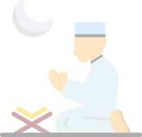 Muslim Praying Vector Icon Design