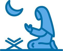 Women Praying Vector Icon Design