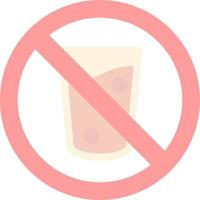 No Drink Vector Icon Design