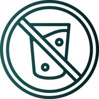 No Drink Vector Icon Design