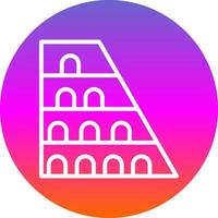 diseño de icono de vector de Coliseo