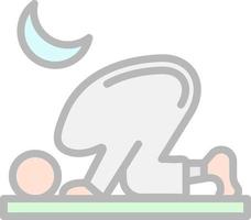 Praying Vector Icon Design