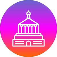 Halicarnassus Mausoleum Vector Icon Design