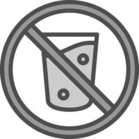 No Drink Vector Icon Design