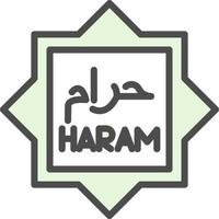 diseño de icono de vector haram