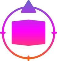Qibla Direction Vector Icon Design