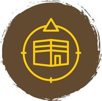 Qibla Direction Vector Icon Design