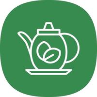 Teapot Vector Icon Design