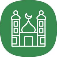 diseño de icono de vector de pequeña mezquita