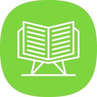 Open Quran Vector Icon Design