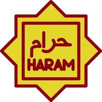 Haram Vector Icon Design