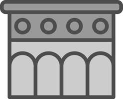 Aqueduct Vector Icon Design
