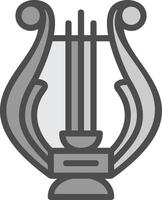 Lyre Vector Icon Design