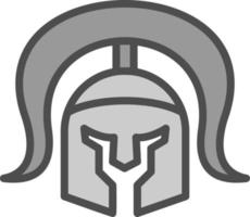 Roman Helmet Vector Icon Design