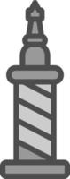 Trajans Column Vector Icon Design