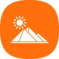 Egypt Pyramid Vector Icon Design