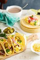 Breakfast tacos with eggs photo