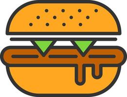 Burger Vector Icon Design